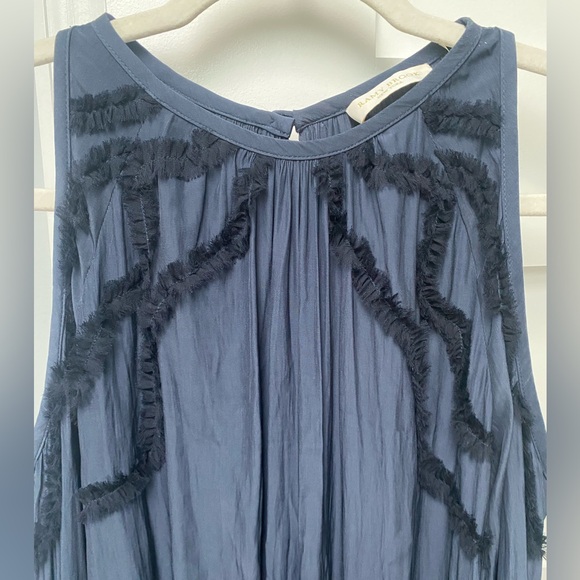 Ramy Brook Taima Cold-Shoulder Blouson Dress w/ Ruffled Trim - Picture 5 of 9